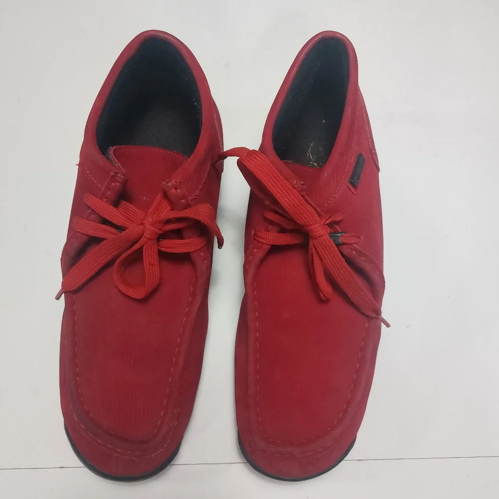 BUFFALINO Men's Red Leather/Suede Chukka Casual Wear Boots Size 12M